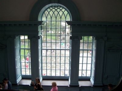Center window from the stairway to the second floor.. Click for full size. Center window from the stairway to the second floor. image. Click for full size.