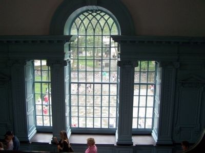 Center window from the stairway to the second floor. image. Click for full size.