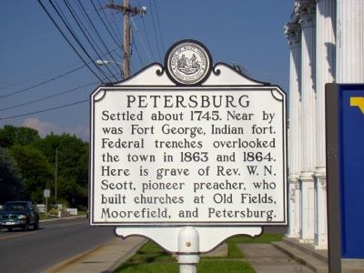 Petersburg Marker. Click for full size. Petersburg Marker image. Click for full size.
