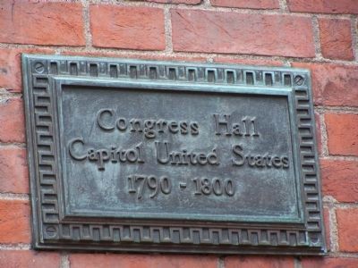 Congress Hall Plaque. Click for full size. Congress Hall Plaque image. Click for full size.