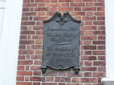 Independence Hall Marker. Click for full size. Independence Hall Marker image. Click for full size.