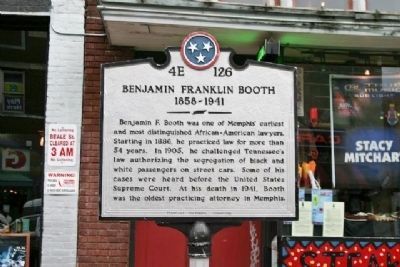 Benjamin Franklin Booth Marker image. Click for full size.