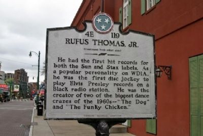 Rufus Thomas, Jr. Marker. Click for full size. Rufus Thomas, Jr. Marker image. Click for full size.