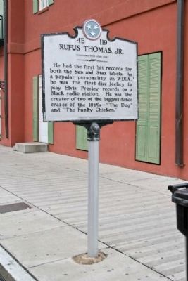 Rufus Thomas, Jr. Marker. Click for full size. Rufus Thomas, Jr. Marker image. Click for full size.