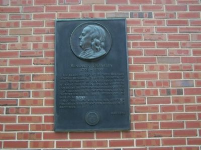 Benjamin Franklin Marker. Click for full size. Benjamin Franklin Marker image. Click for full size.