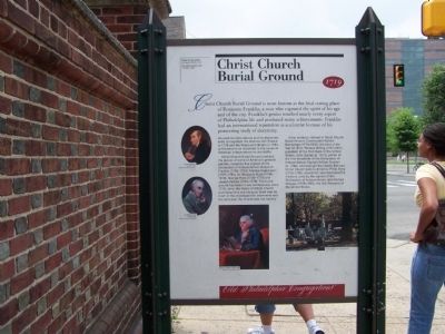 Christ Church Burial Ground Marker image, Touch for more information