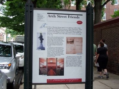 Arch Street Friends Marker. Click for full size. Arch Street Friends Marker image. Click for full size.