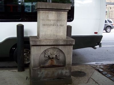 Public Water Fountain near marker image. Click for full size.