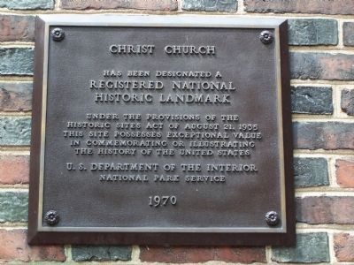Christ Church - National Historic Landmark image. Click for full size.