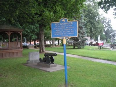 Marker on Fort Edward Green. Click for full size. Marker on Fort Edward Green image. Click for full size.