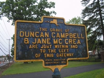 The Grave of Duncan Campbell & Jane McCrea Marker image. Click for full size.