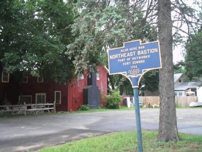 Site of Fort Edward's North East Bastion. Click for full size. Site of Fort Edward's North East Bastion image. Click for full size.