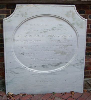 Resting Place of Seven Signers of the Declaration of Independence Marker image. Click for full size.