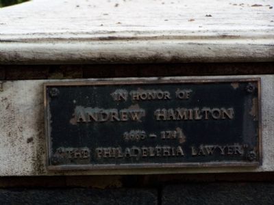 Andrew Hamilton Marker. Click for full size. Andrew Hamilton Marker image. Click for full size.