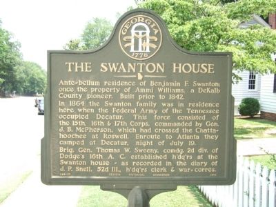 The Swanton House Marker image. Click for full size.