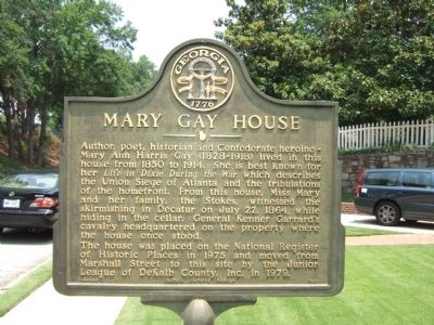 The Mary Gay House Marker image. Click for full size.