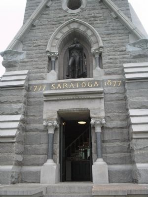 Entrance to the Saratoga Monument. Click for full size. Entrance to the Saratoga Monument image. Click for full size.