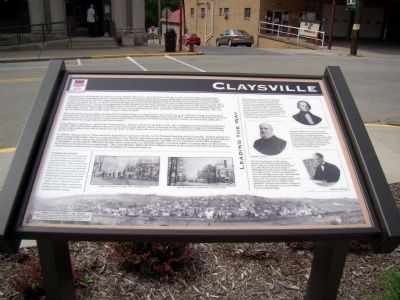 Claysville Marker image. Click for full size.
