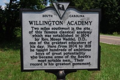 Willington Academy Marker. Click for full size. Willington Academy Marker image. Click for full size.
