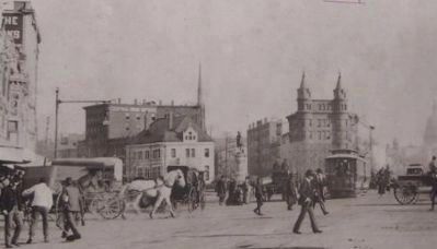 Pennsylvania Avenue: View across 7th Street toward the Capitol, late 19th Century image. Click for full size.