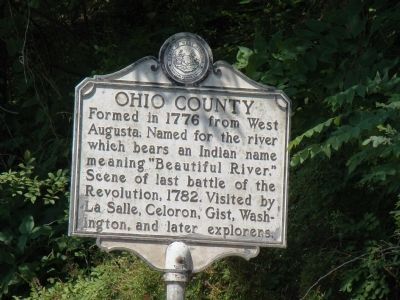 Ohio County Face of Marker image. Click for full size.