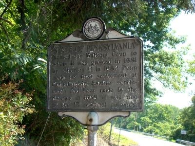 State of Pennsylvania Face of Marker. Click for full size. State of Pennsylvania Face of Marker image. Click for full size.