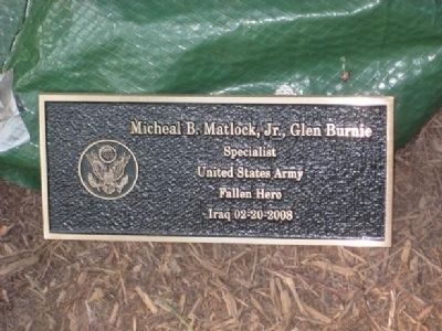 Micheal B. Matlock, Jr. Marker image. Click for full size.