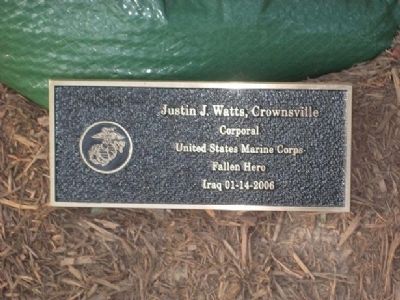 Justin J. Watts Marker image. Click for full size.