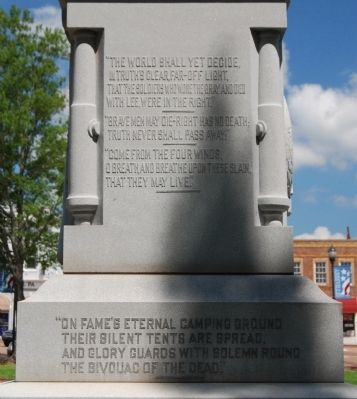 Abbeville County Confederate Monument -<br>South Side image. Click for full size.