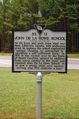 John De La Howe School Marker. Click for full size. John De La Howe School Marker image. Click for full size.