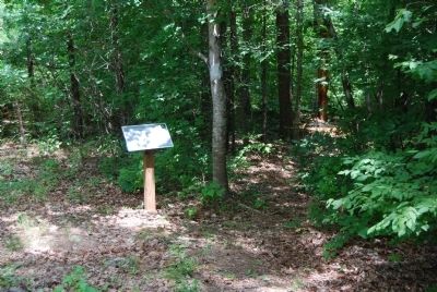 Marker and Entrance to the John De La Howe School Lethe Farm Trail. Click for full size. Marker and Entrance to the John De La Howe School Lethe Farm Trail image. Click for full size.