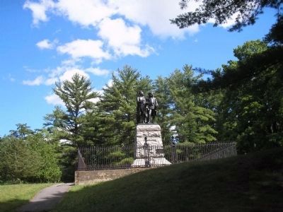 Marker in Lake George Battlefield Park image. Click for full size.