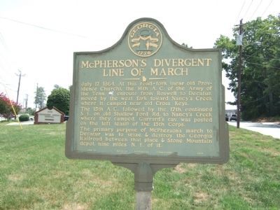 McPherson's Divergent Line of March Marker image. Click for full size.