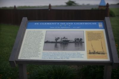 St. Clement's Island Lighthouse Marker image. Click for full size.