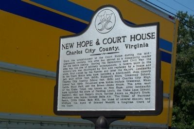 New Hope & Court House Marker image. Click for full size.