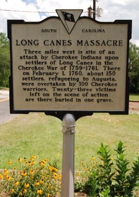 Long Canes Massacre Marker image. Click for full size.