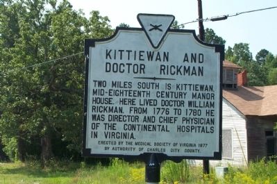 Kittiewan and Doctor Rickman Marker. Click for full size. Kittiewan and Doctor Rickman Marker image. Click for full size.