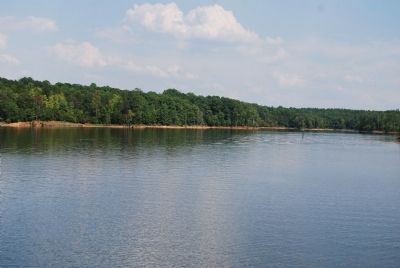 Richard B. Russell Lake<br>From the W.D. Nixon Bridge<br>Fishing Pier. Click for full size. Richard B. Russell Lake<br>From the W.D. Nixon Bridge<br>Fishing Pier image. Click for full size.