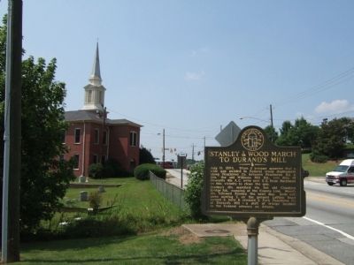 Stanley & Wood March To Durand's Mill Marker image. Click for full size.