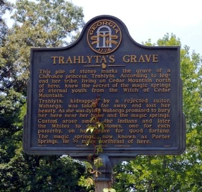 Trahlyta's Grave Marker image. Click for full size.