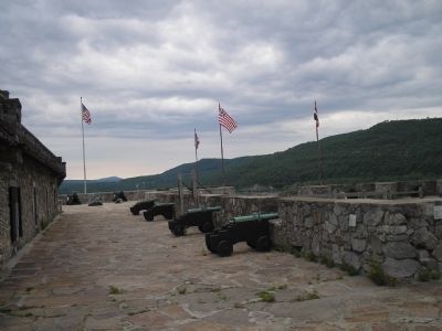 Artillery at the North Face of the Fort. Click for full size. Artillery at the North Face of the Fort image. Click for full size.