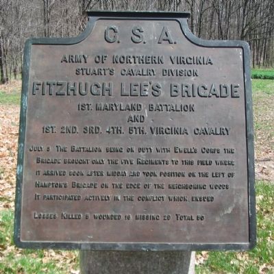 Fitzhugh Lee's Brigade Tablet image. Click for full size.