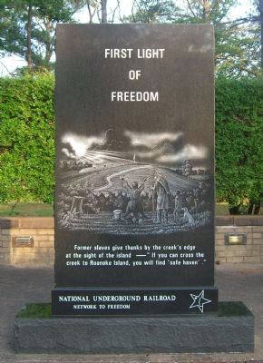 First Light of Freedom Marker. Click for full size. First Light of Freedom Marker image. Click for full size.