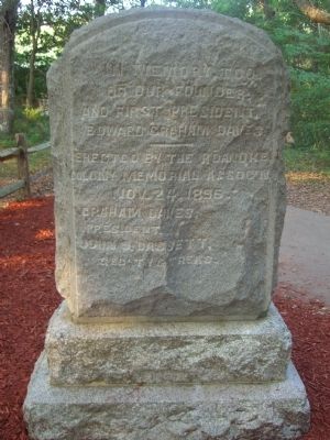 The New Fort in Virginia / Virginia Dare Marker </b>(back) image. Click for full size.