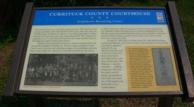 Currituck County Courthouse Marker. Click for full size. Currituck County Courthouse Marker image. Click for full size.