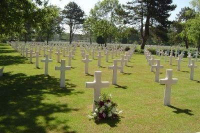 Saint Laurent Military Cemetery, near the Normandy Coast image. Click for full size.