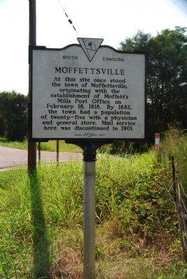 Moffettsville Marker - Front image. Click for full size.