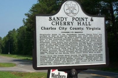 Sandy Point & Cherry Hall Marker image. Click for full size.