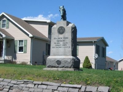 10th New York Cavalry Monument. Click for full size. 10th New York Cavalry Monument image. Click for full size.