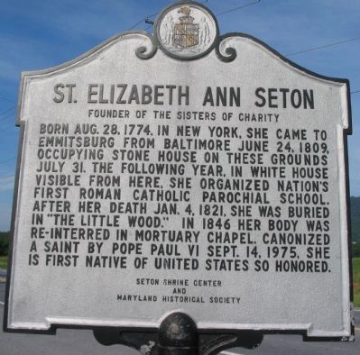 St. Elizabeth Ann Seton Marker image. Click for full size.